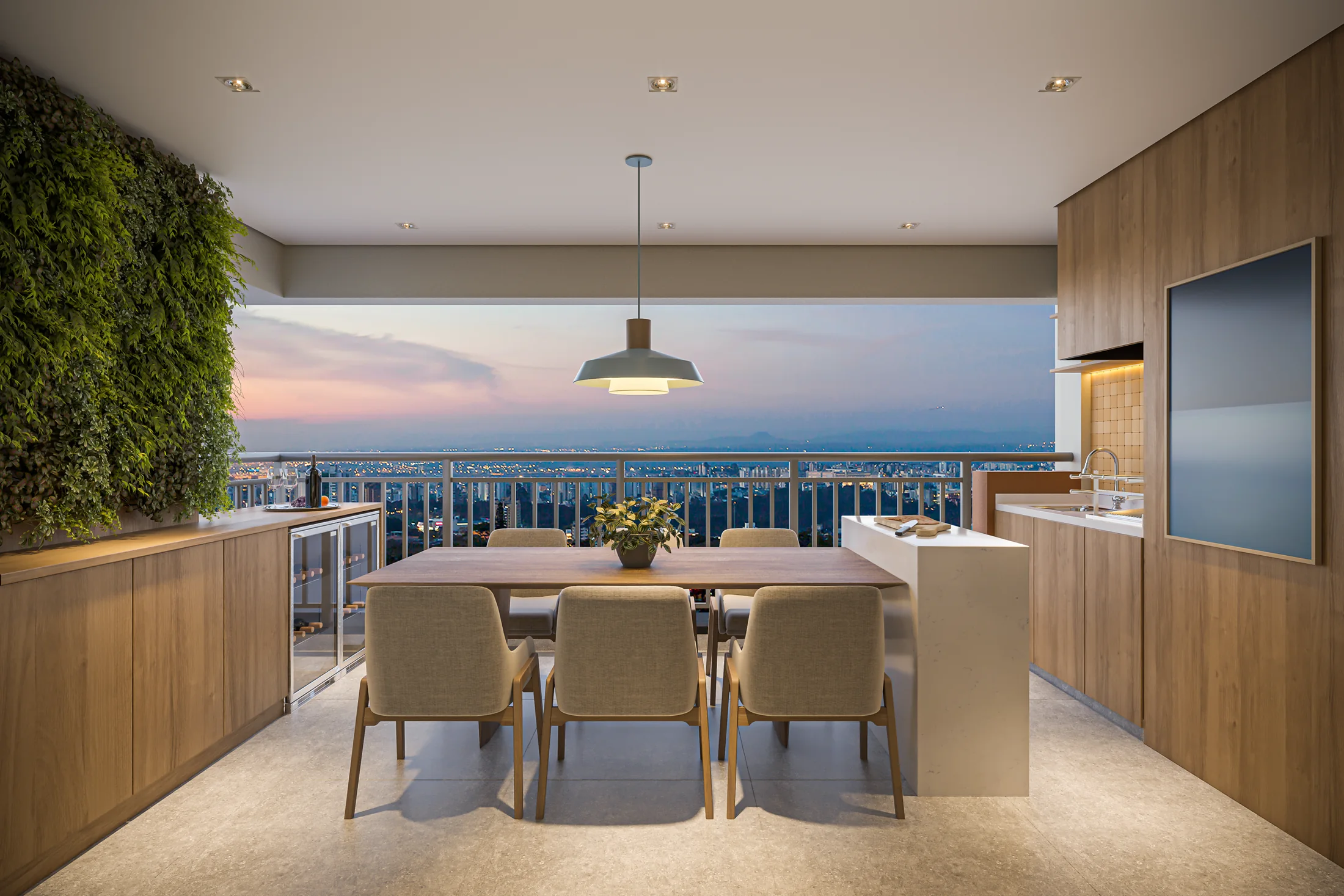 Terraço - Apto 87m² (Perspectiva artística)