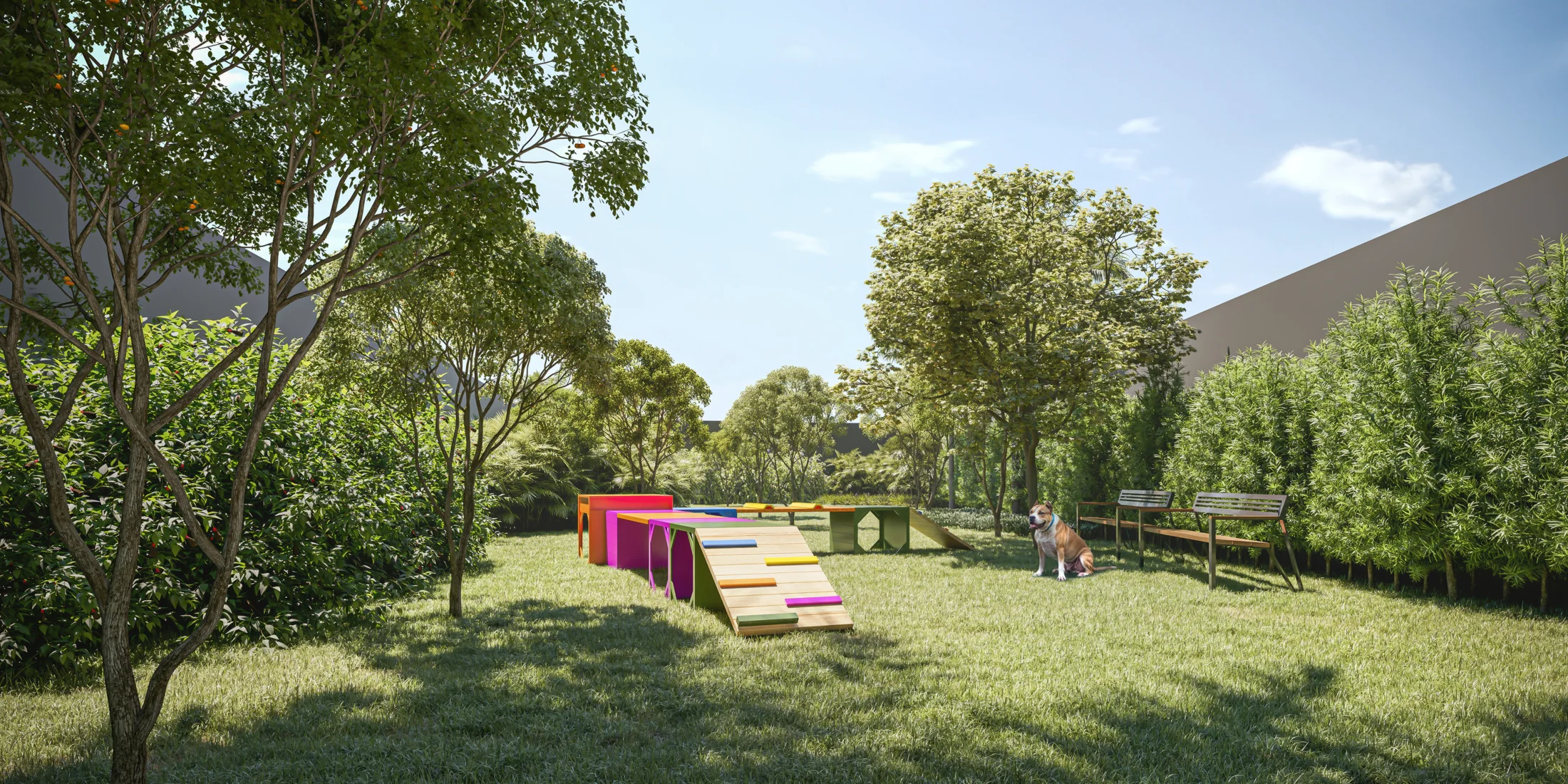 Área de pet place (Perspectiva artística)