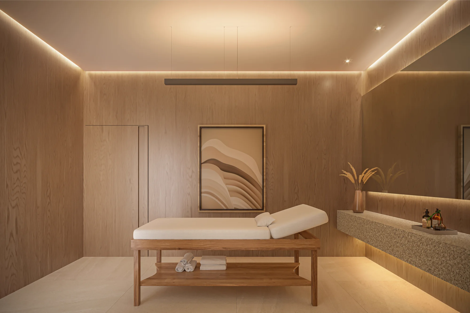 Sala de massagem (Perspectiva artística)