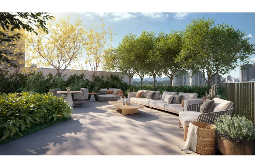 Jardim do Garden 569m² - Torre 2 (perspectiva artística)