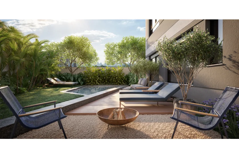 Jardim do Garden 569m² - Torre 2 (perspectiva artística)